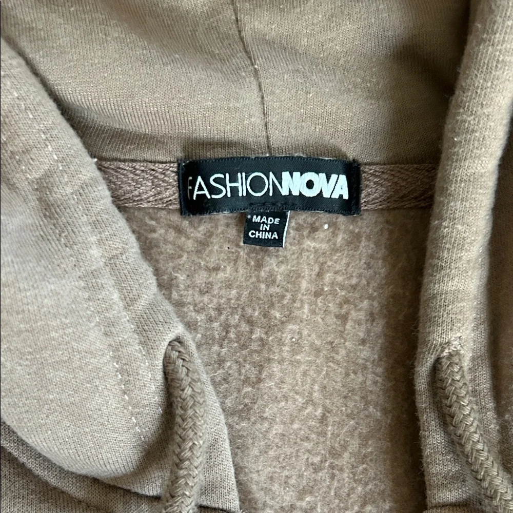 Fashion Nova Tan Hoodie - Picture 2 of 4